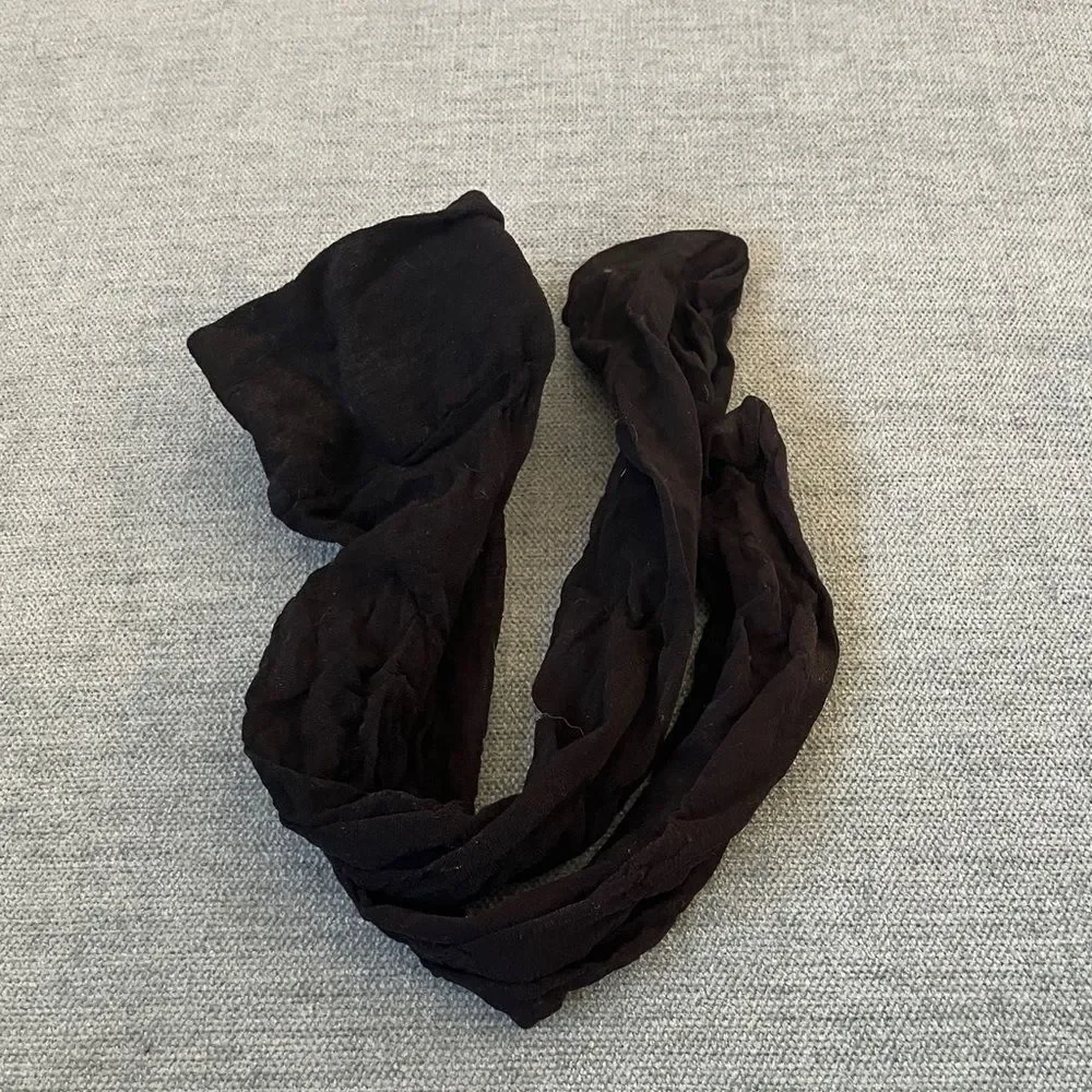 Black Knee High Nylons